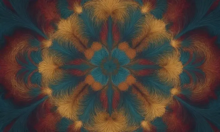 **Patrones complejos fusionando la naturaleza con la exploración espiritual.**