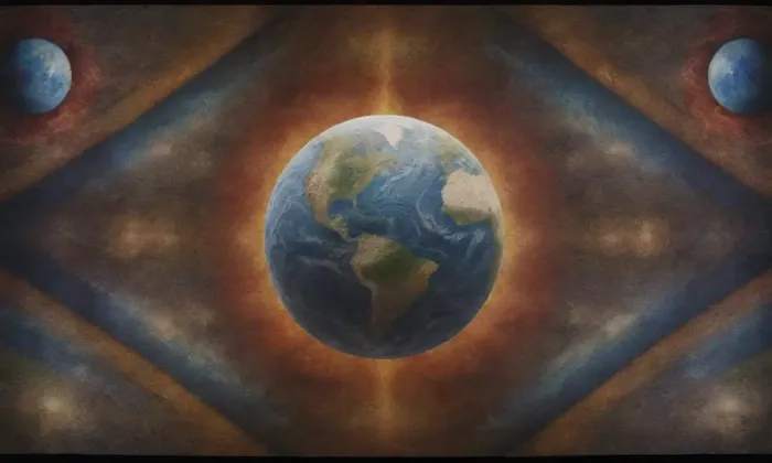 Una tapicería que retrata los detalles complejos de la Tierra